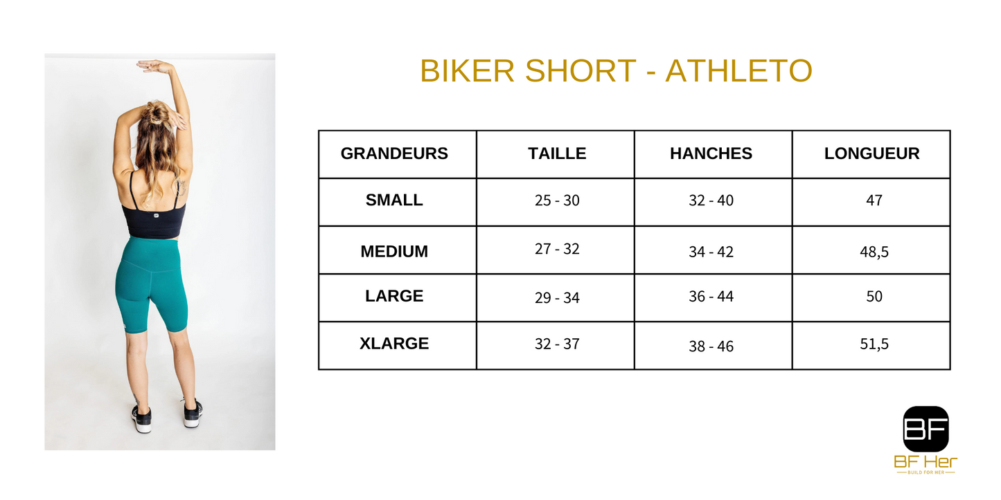 BikerShort Long ATHLETO - Vert