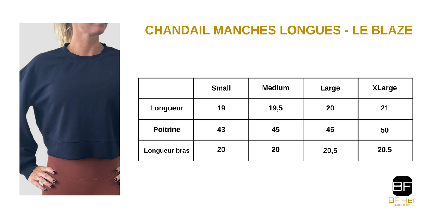 Chandail manches longues BLAZE - Navy