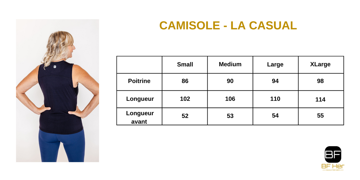 Camisole LA CASUAL - Noir
