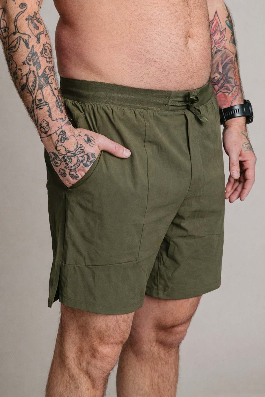 BF HIM - STRYDE Performance Short - Sauge
