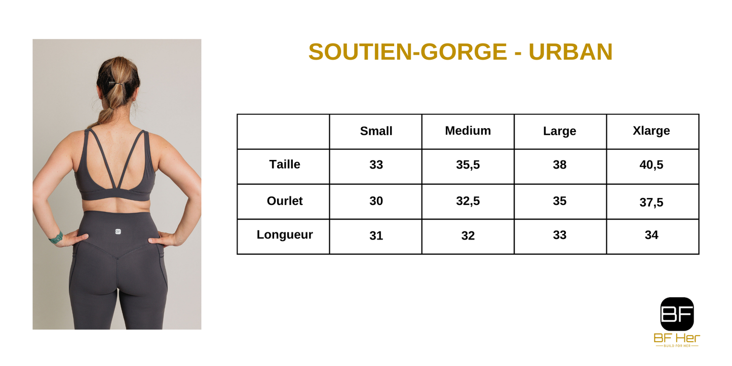 Soutien-Gorge sport URBAN - Charcoal