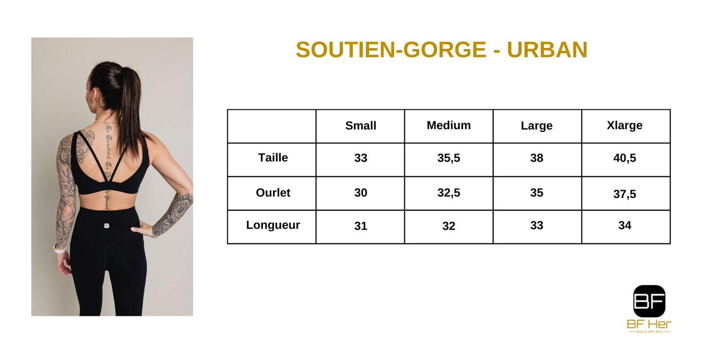 Soutien-Gorge sport URBAN - Noir