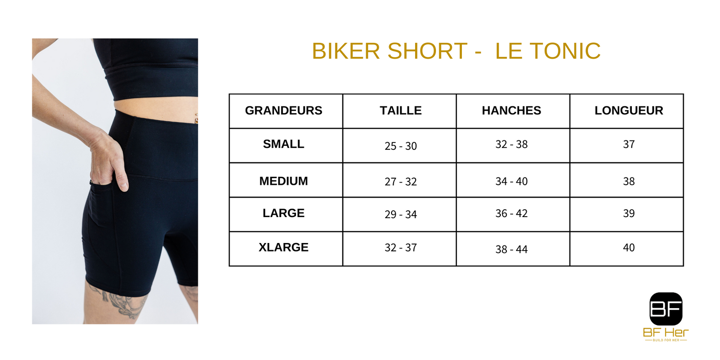 BikerShort LE TONIC - Noir