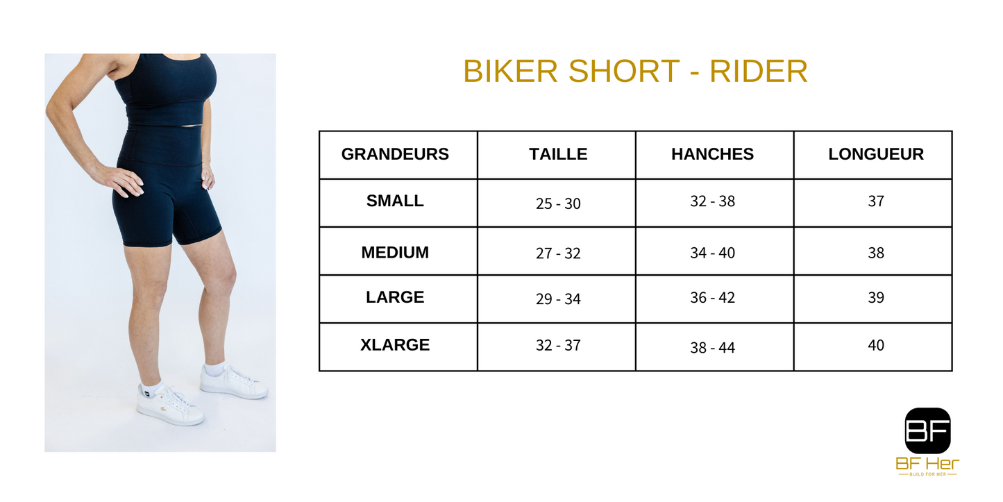 BikerShort RIDER - Noir
