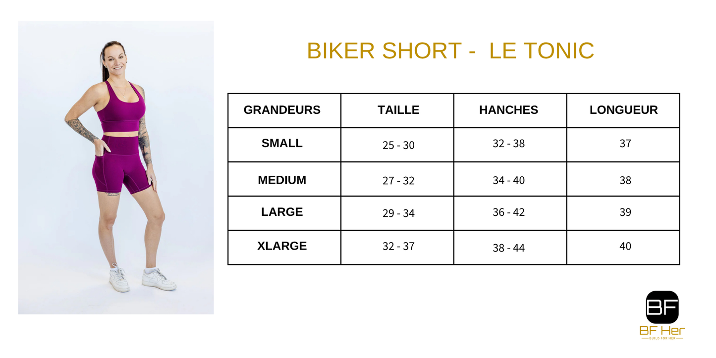 BikerShort RIDER - Aubergine