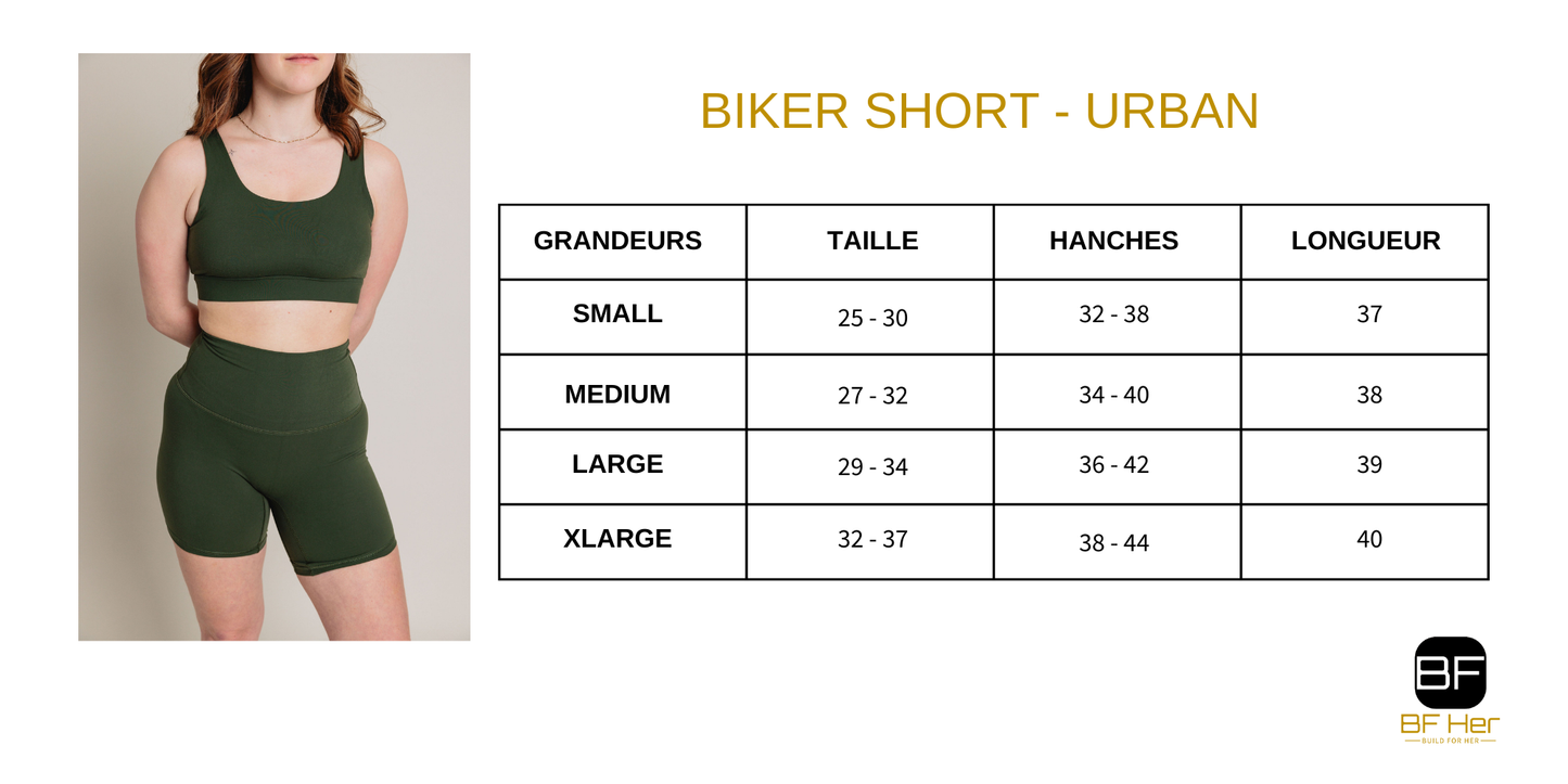 BikerShort URBAN - Vert Empire