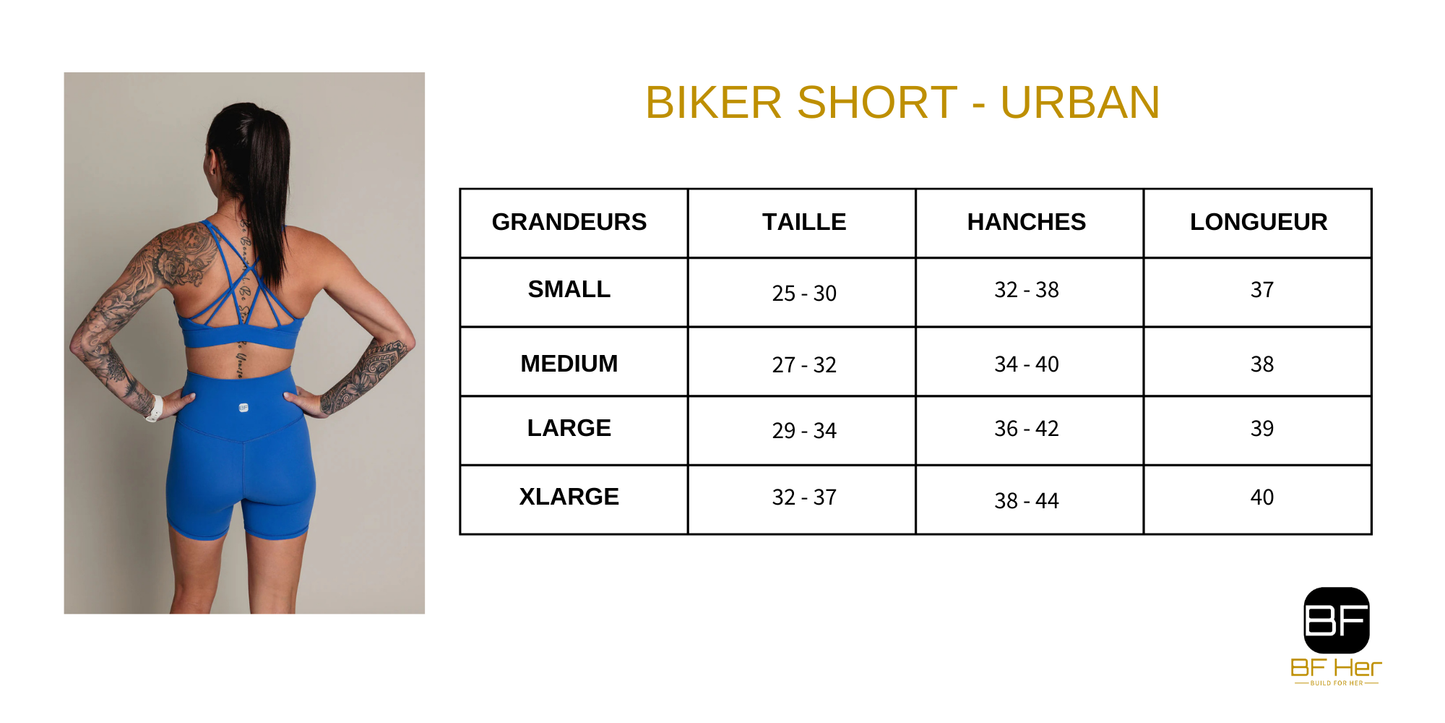 BikerShort URBAN - Azur