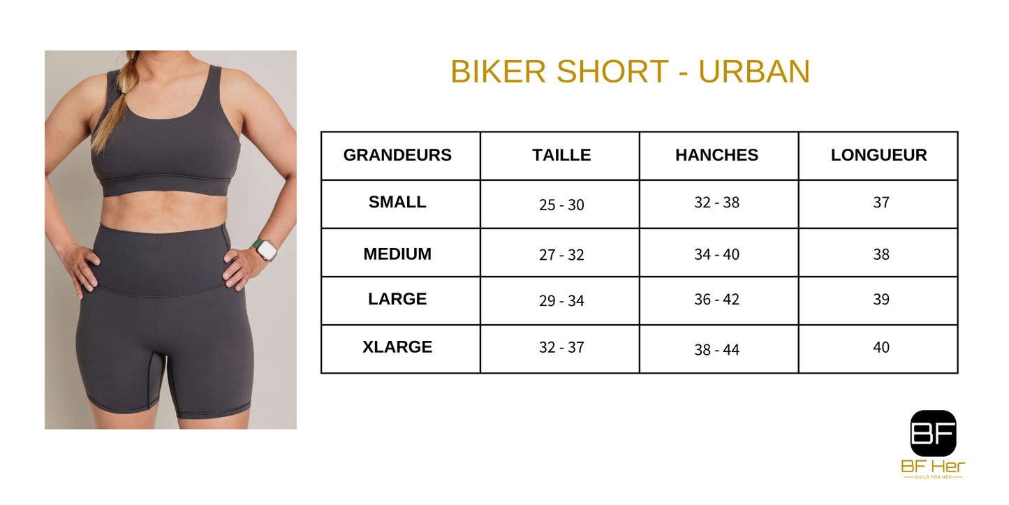 BikerShort URBAN - Charcoal