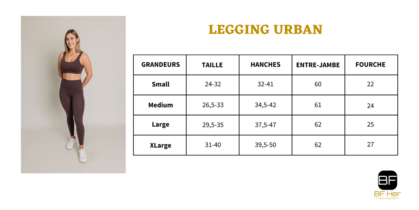 Legging URBAN - Marron