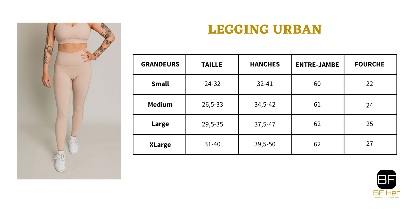Legging URBAN - Abricot