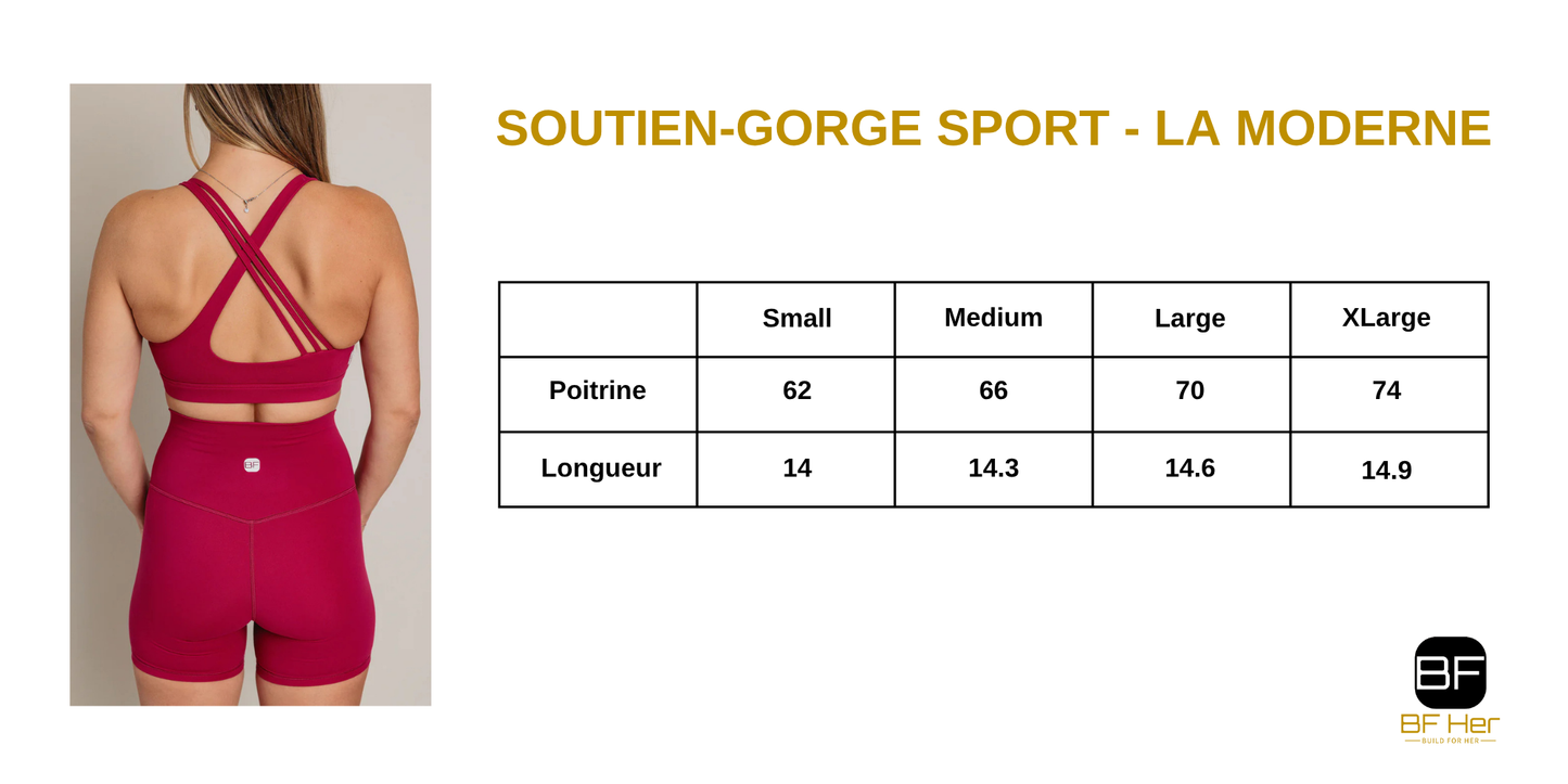 Soutien-Gorge sport LA MODERNE - Magenta