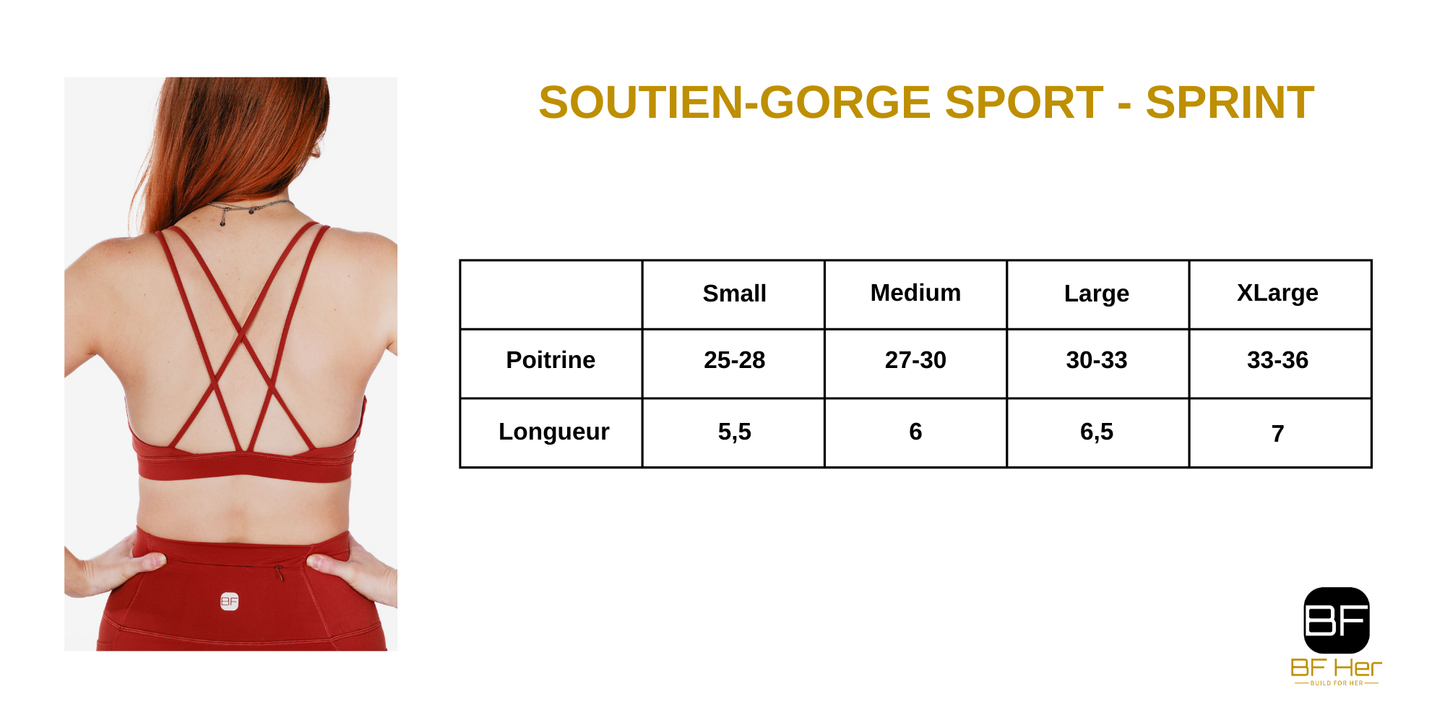 Soutien-Gorge Sport SPRINT - Dark Cuivre
