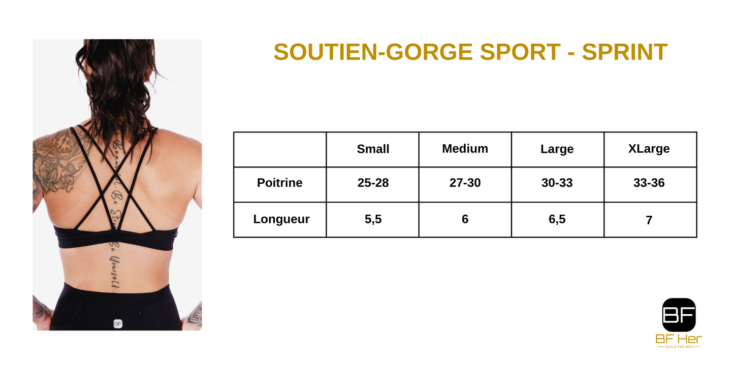 Soutien-Gorge Sport SPRINT - Noir