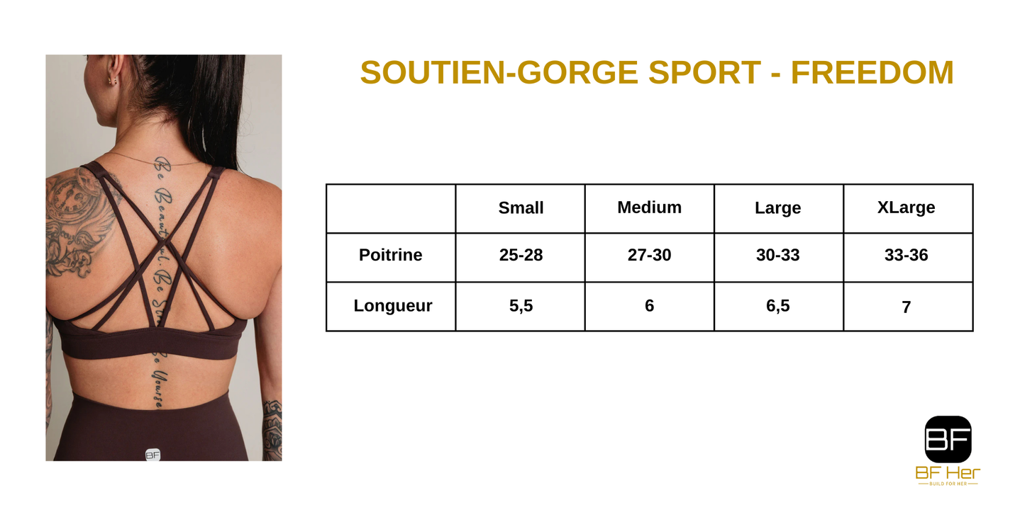 Soutien-Gorge Sport FREEDOM - Marron