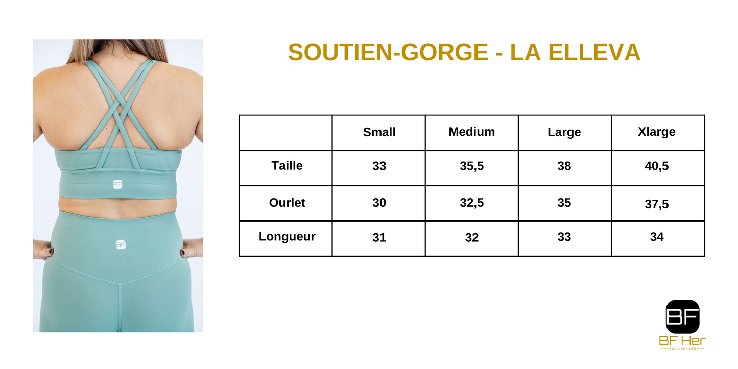 Soutien-Gorge sport ELLEVA - Menthe