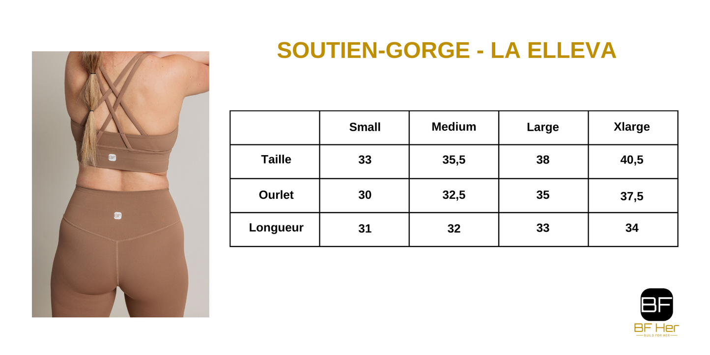 Soutien-Gorge sport ELLEVA - Café