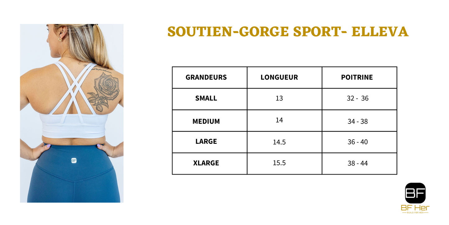 Soutien-Gorge sport ELLEVA - Blanc