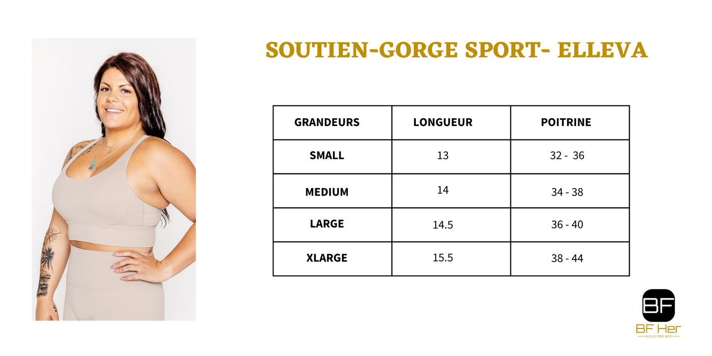 Soutien-Gorge Sport LA ELLEVA - Amande