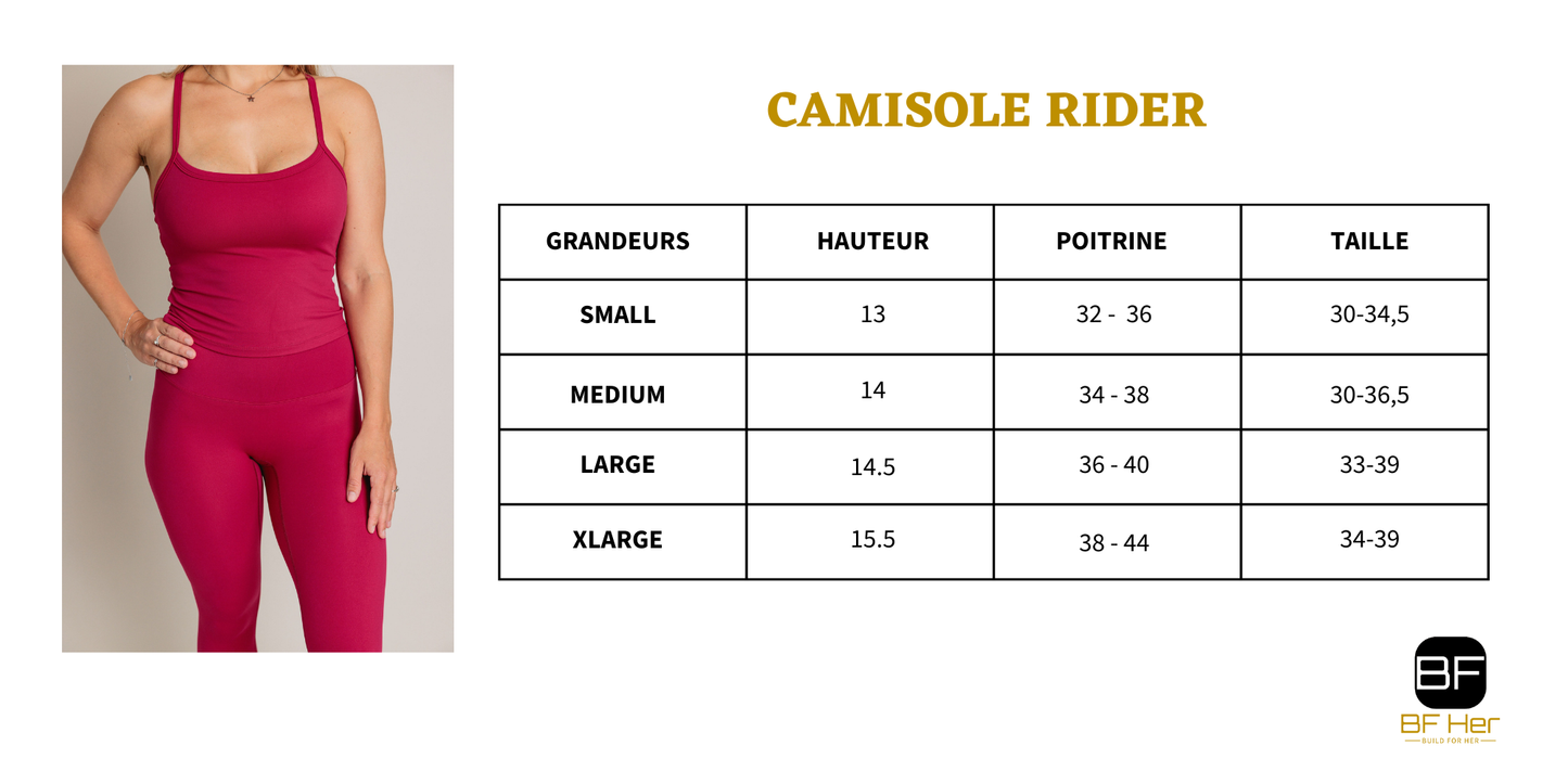 Camisole avec soutien intégré RIDER - Magenta