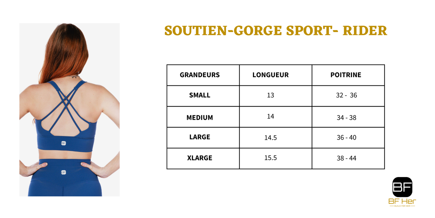 Soutien-Gorge Sport RIDER - Jaspe