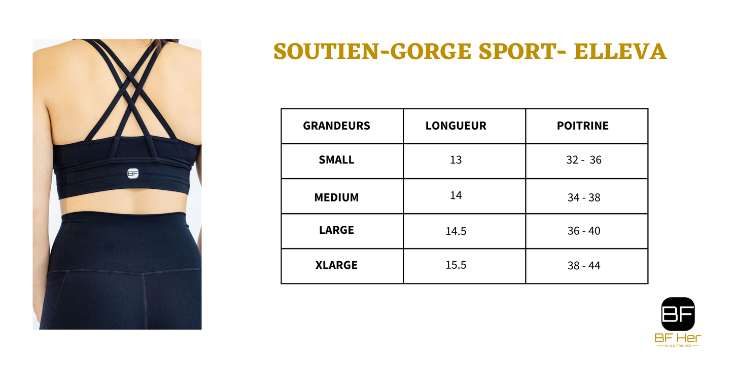 Soutien-Gorge Sport LA ELLEVA - Noir