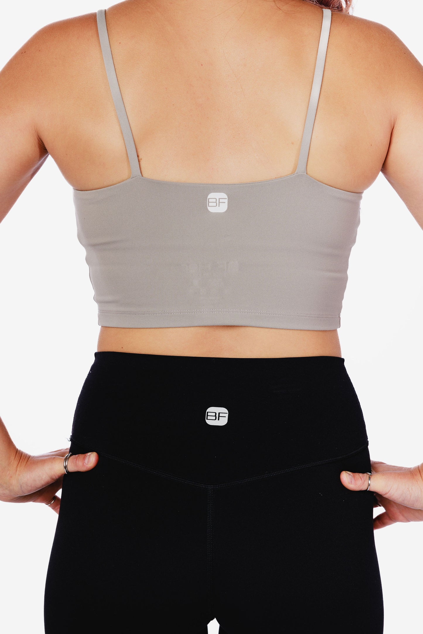 Camisole crop avec soutien intégré MOVE IT - Gris