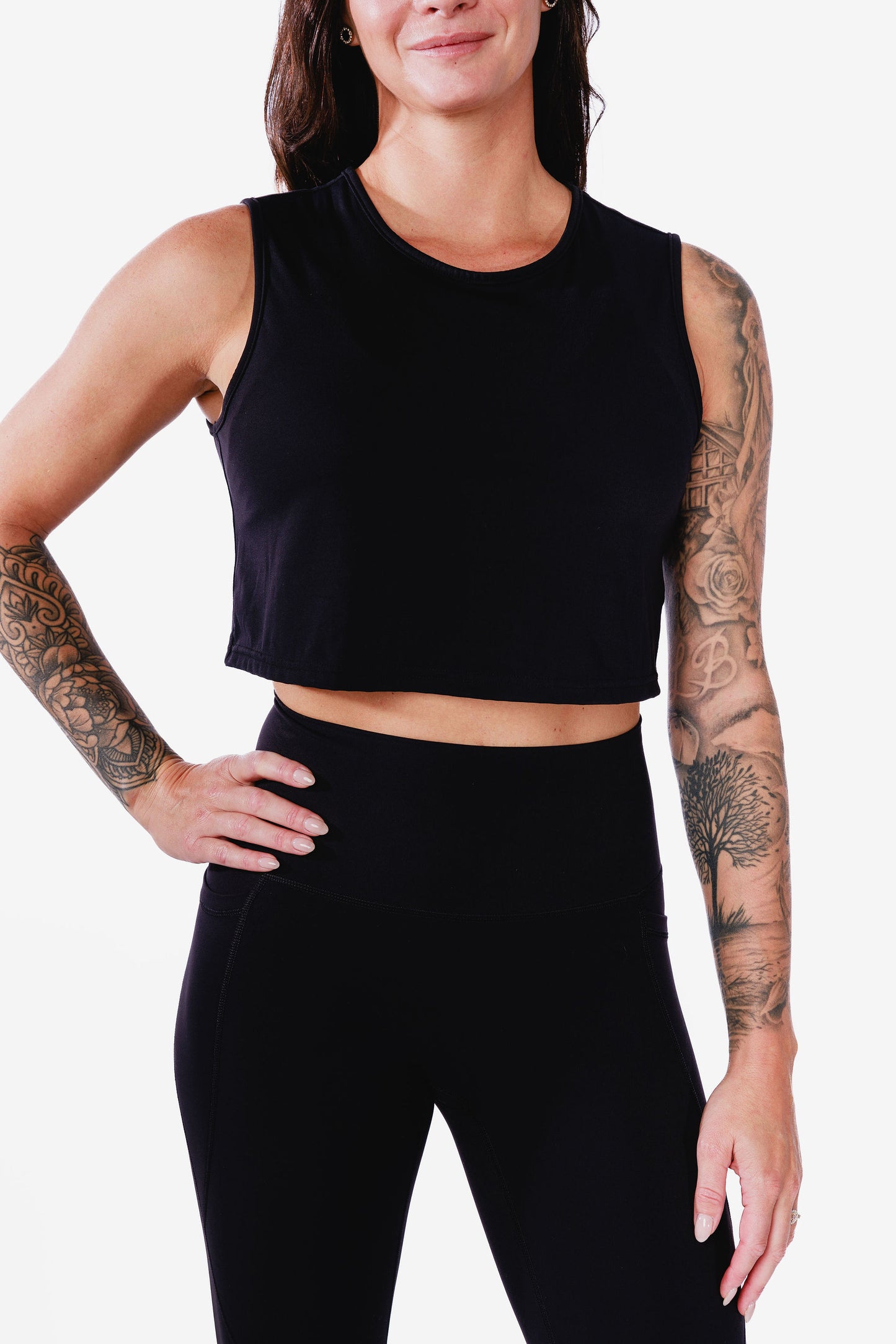 Camisole écourtée SPRINT - Noir