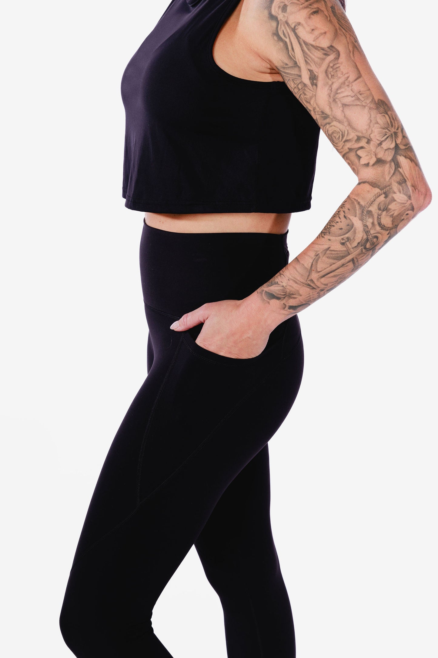 Camisole écourtée SPRINT - Noir