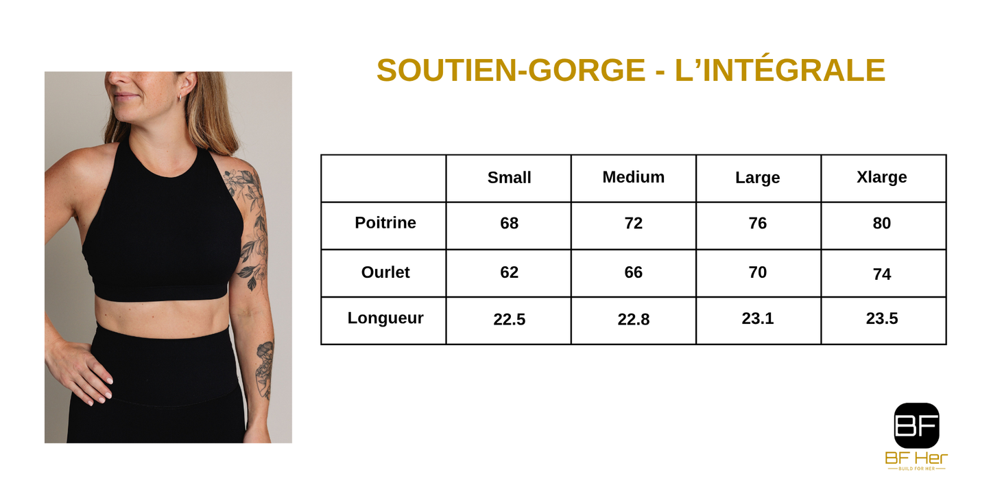 Soutien-Gorge sport L'INTÉGRALE- Noir