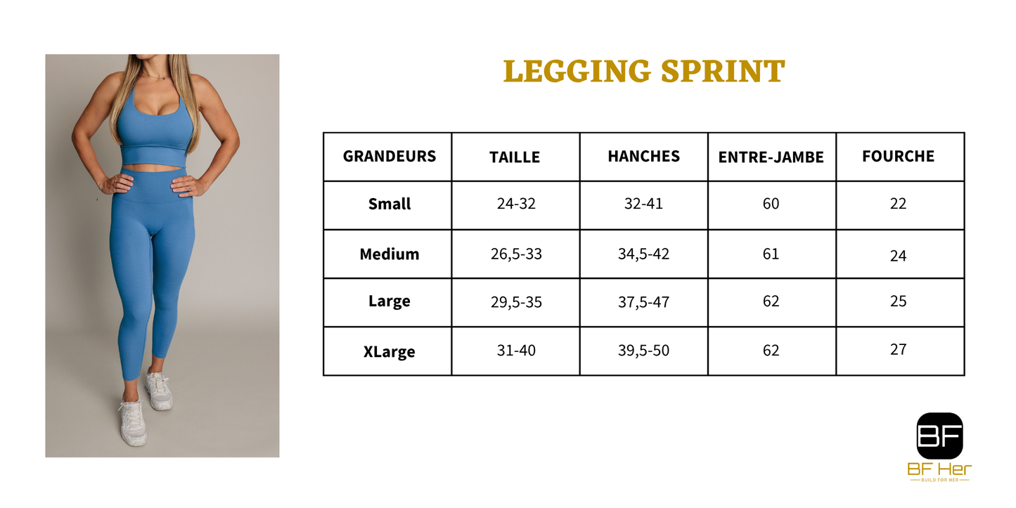 Legging RIDER - Bleu Cobalt