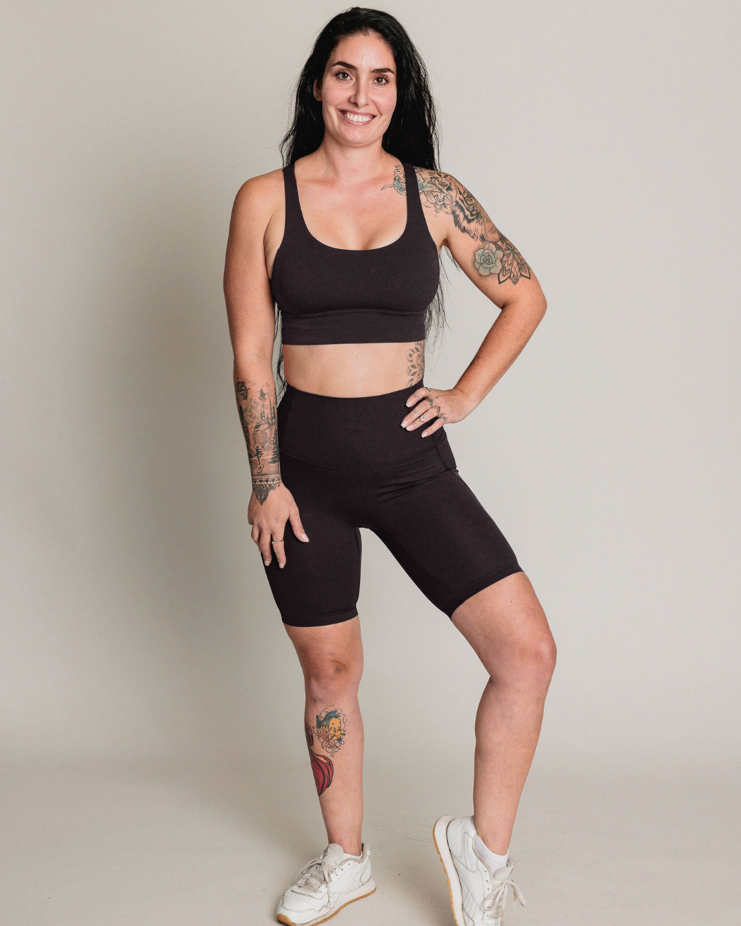 BikerShort Long [poche] LE RUNNER - Noir