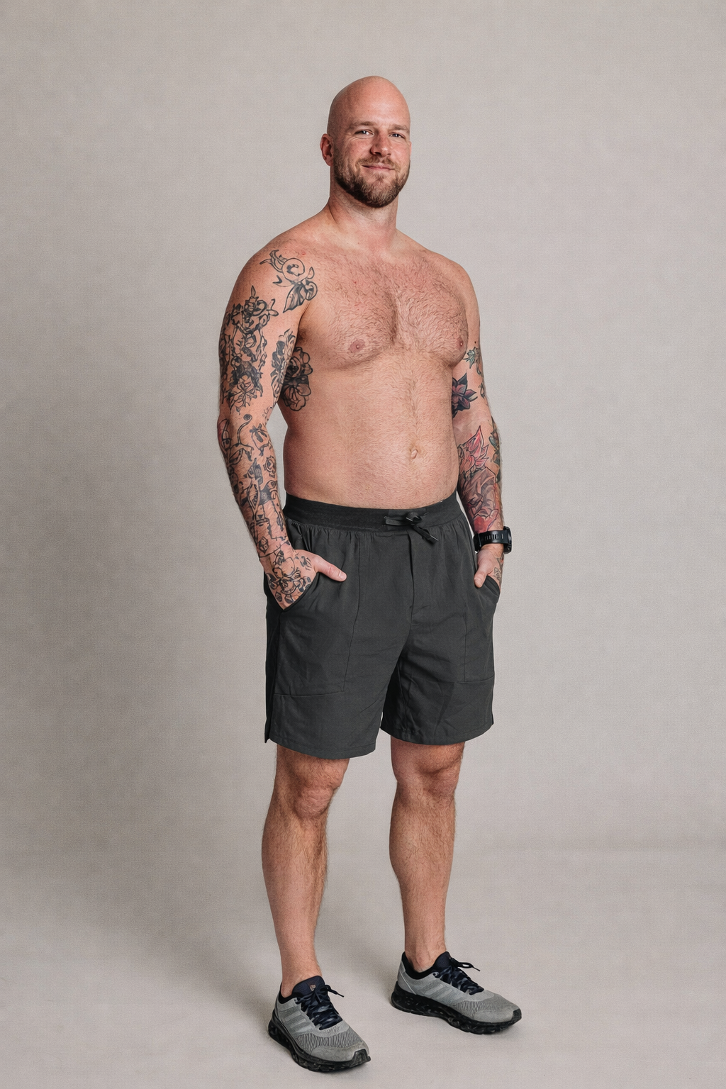 BF HIM - STRYDE Performance Short - Charcoal
