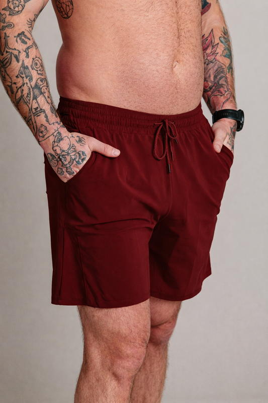 BF HIM - MOVEX Performance Short - Rouge Bordeaux