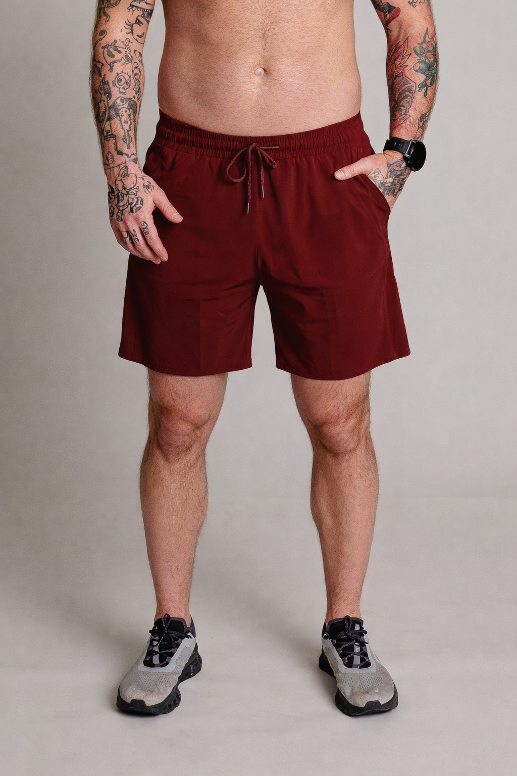 BF HIM - MOVEX Performance Short - Rouge Bordeaux