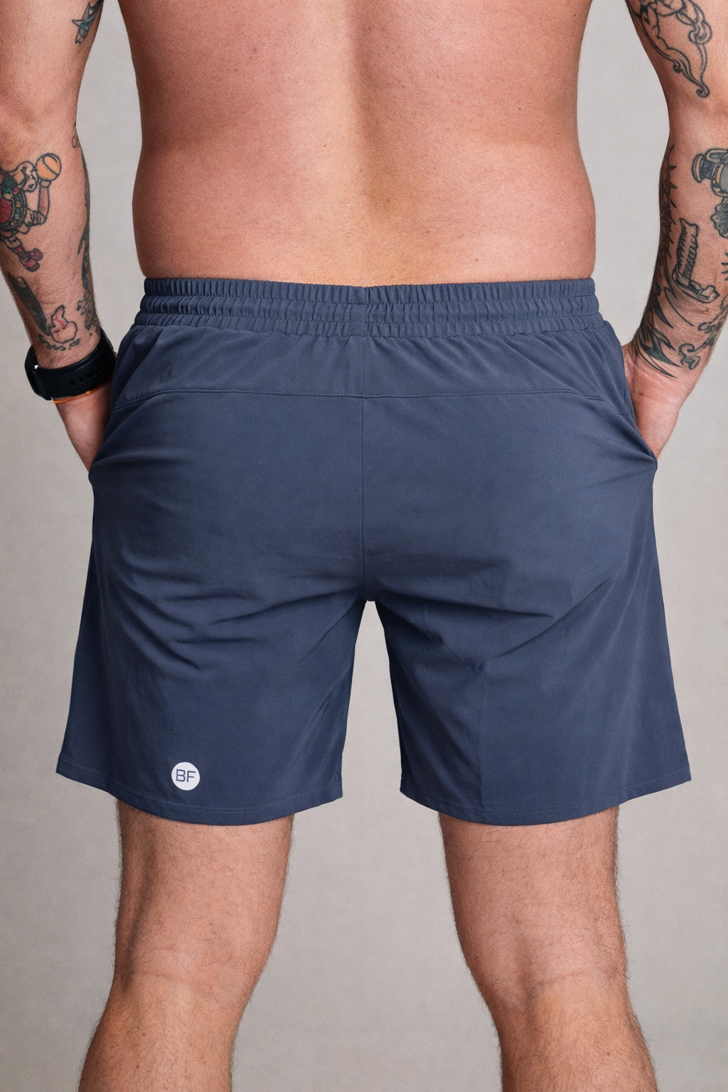 BF HIM - MOVEX Performance Short - Bleu Ardoise