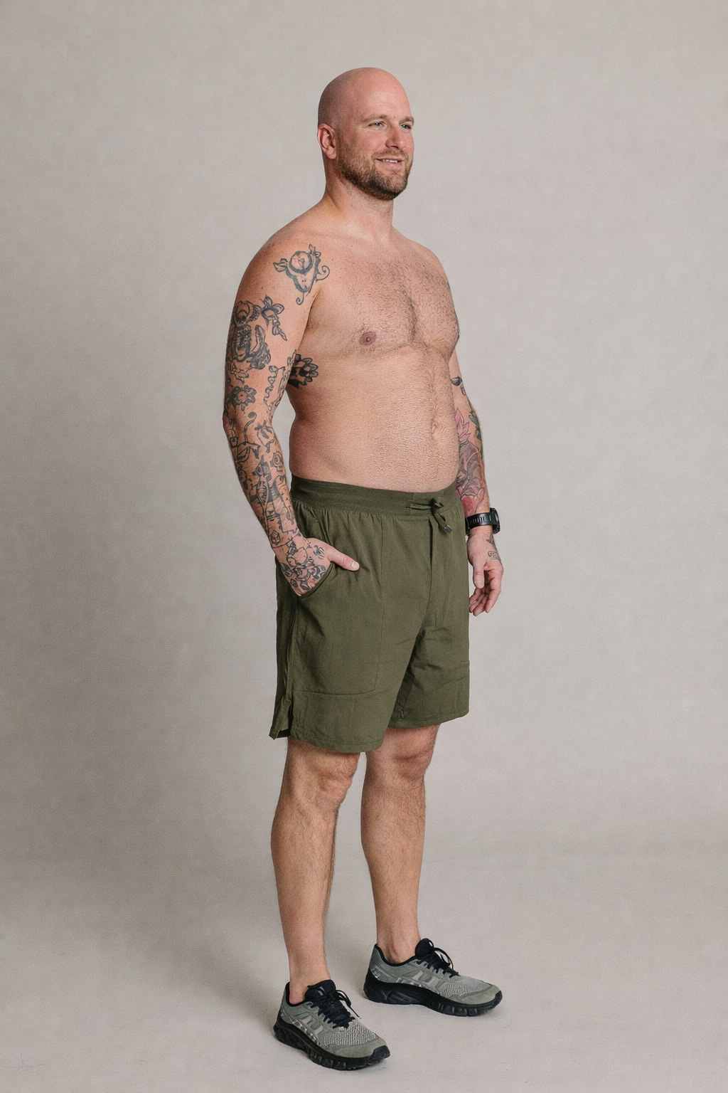 BF HIM - STRYDE Performance Short - Sauge