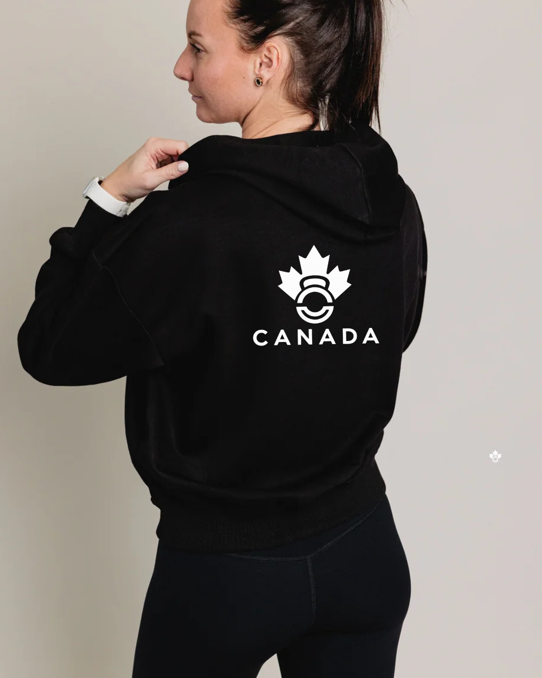Hoodie Capuchon CANADA Functional Fitness noir
