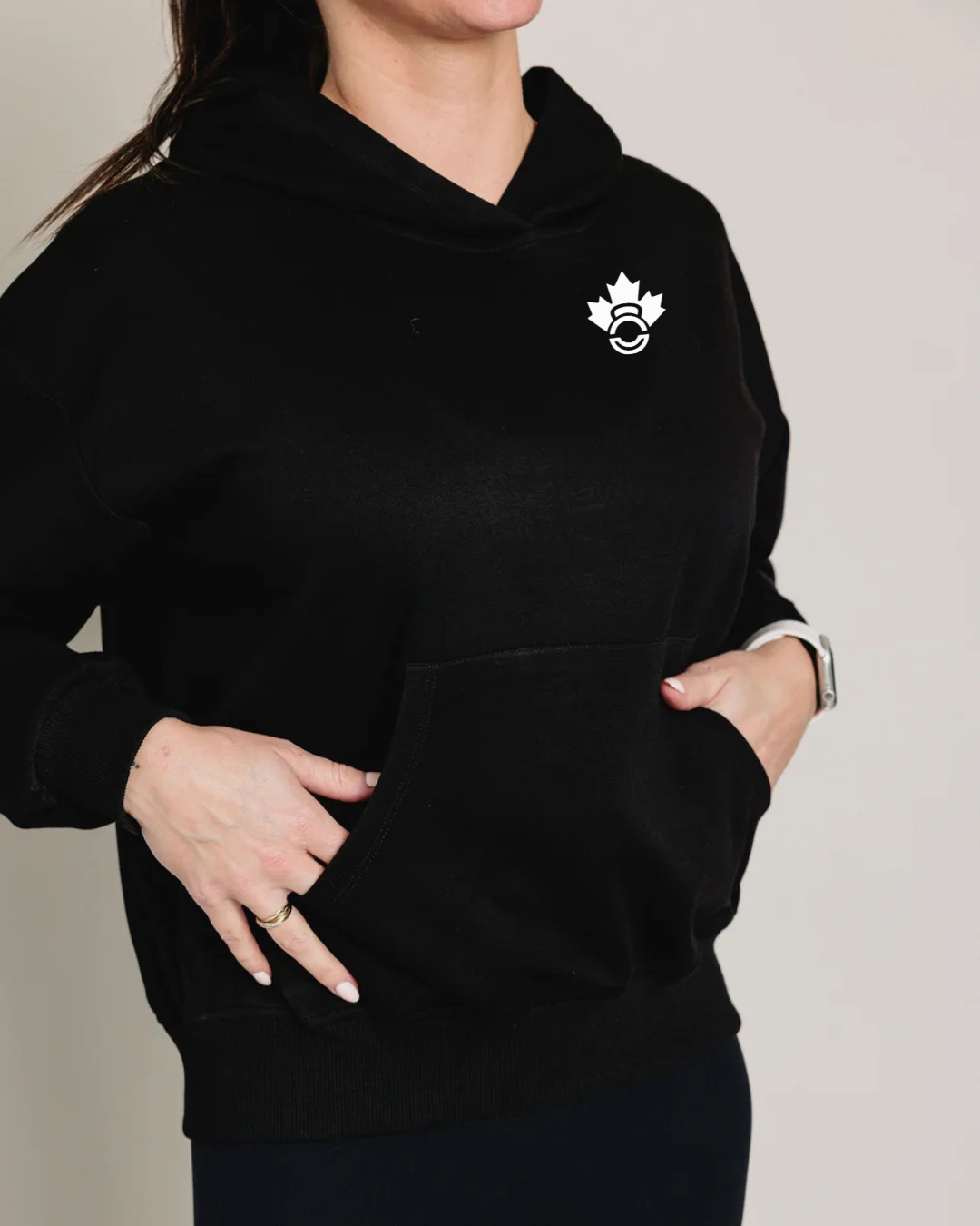 Hoodie Capuchon CANADA Functional Fitness noir