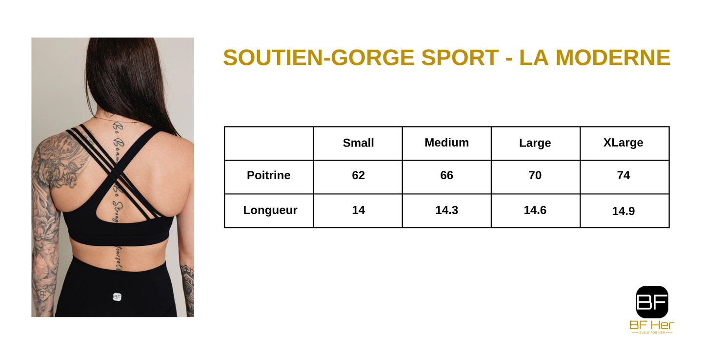Soutien-Gorge sport LA MODERNE - Noir
