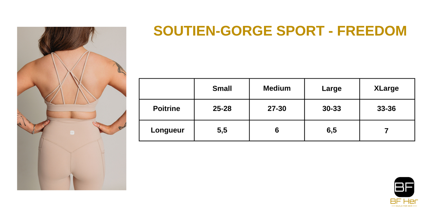 Soutien-Gorge Sport FREEDOM - Abricot