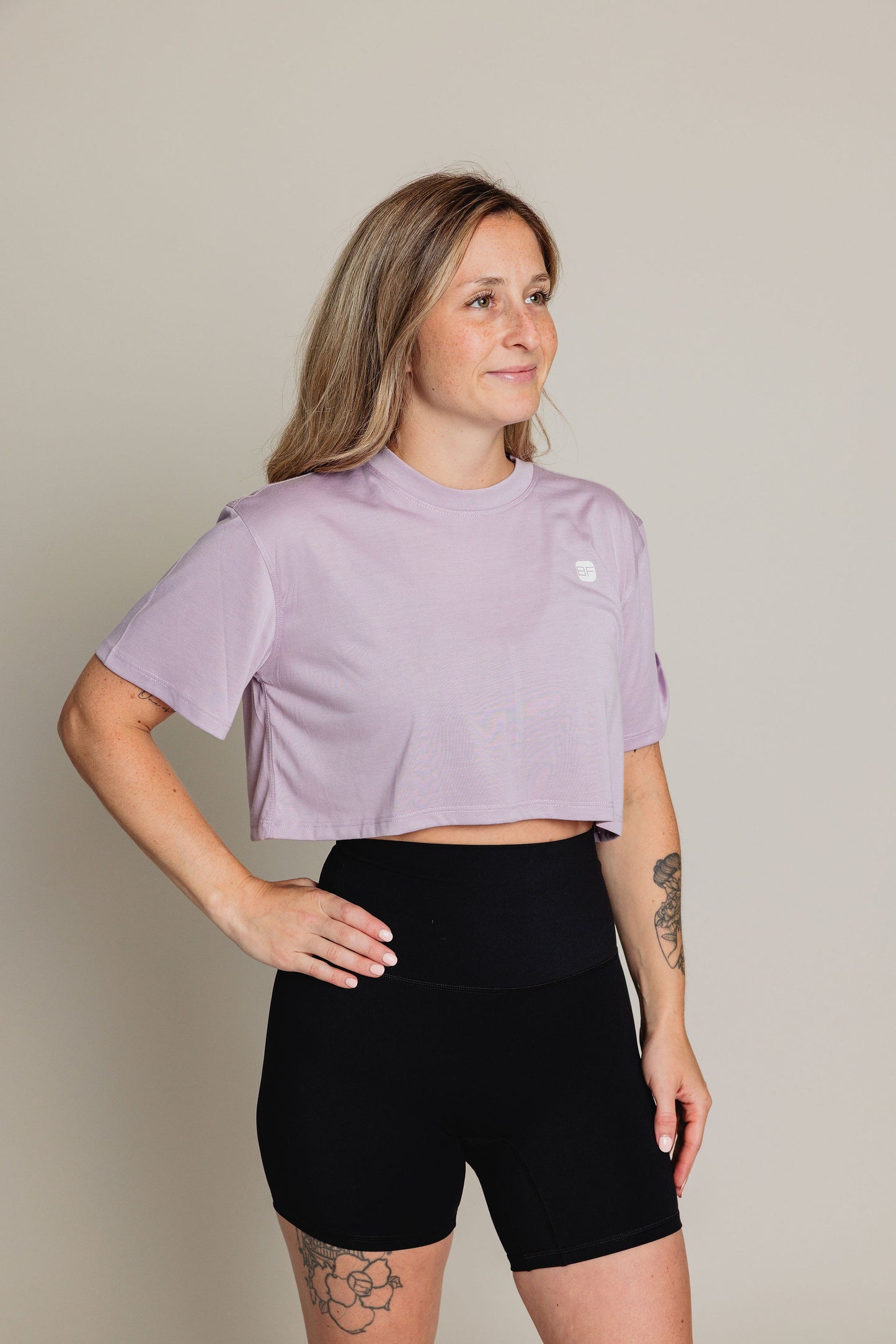 Chandail manches courtes SWEAT UP - Lilas
