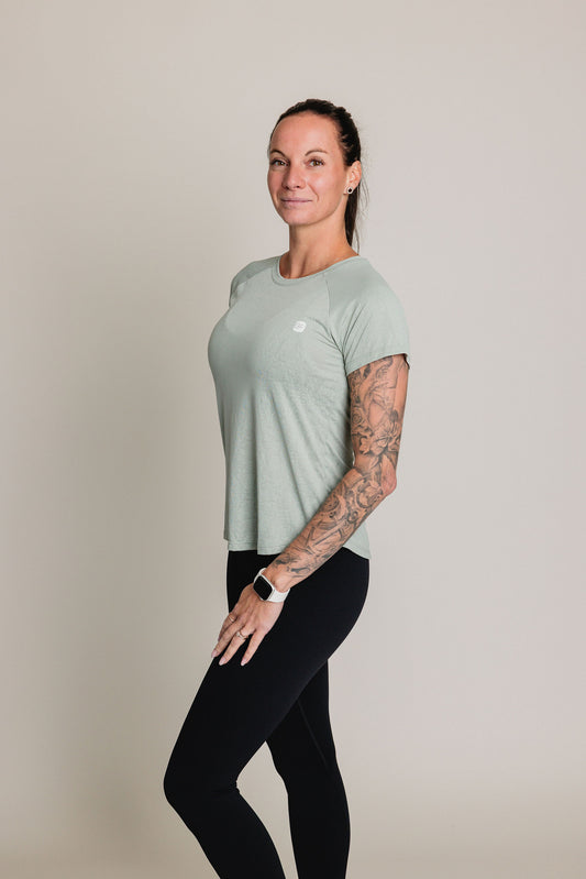 Chandail manches courtes FIERCE - Sauge