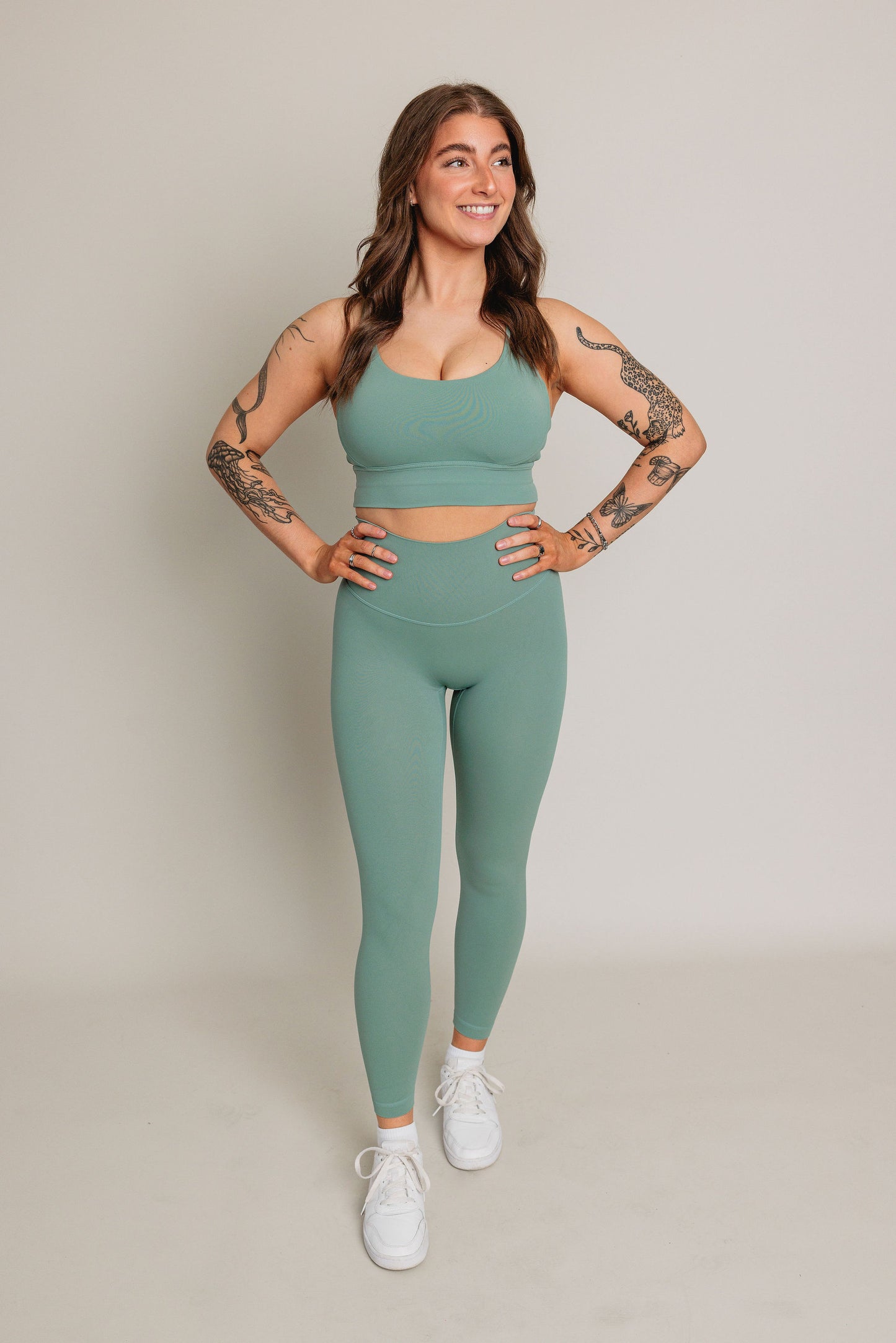 Legging BUILD FOR HER - Menthe