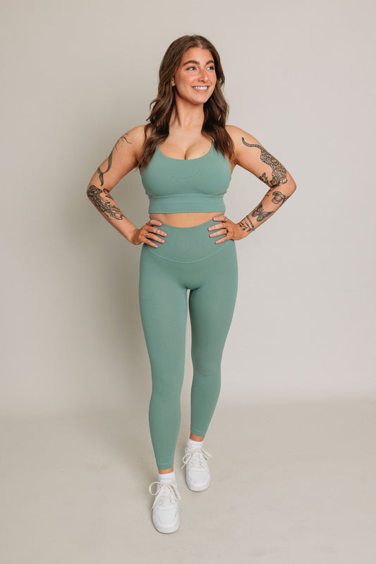 Legging BUILD FOR HER - Menthe