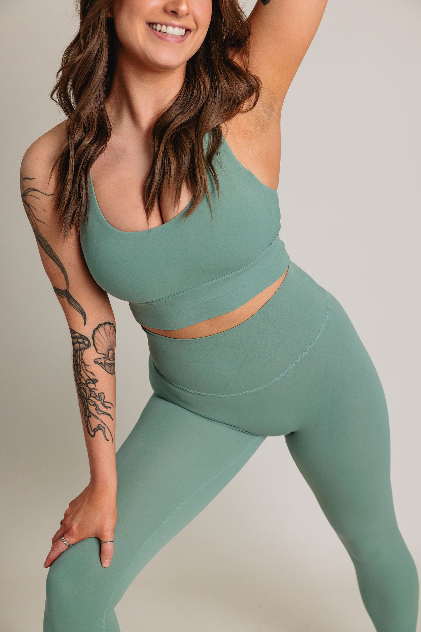 Legging BUILD FOR HER - Menthe