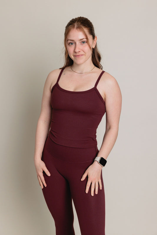 Camisole avec soutien intégré RIDER - Bourgogne