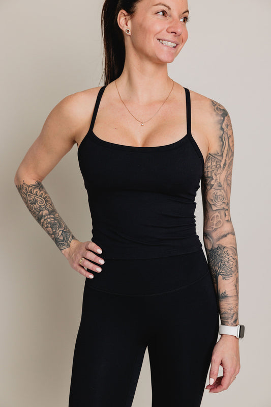 Camisole avec soutien intégré RIDER - Noir