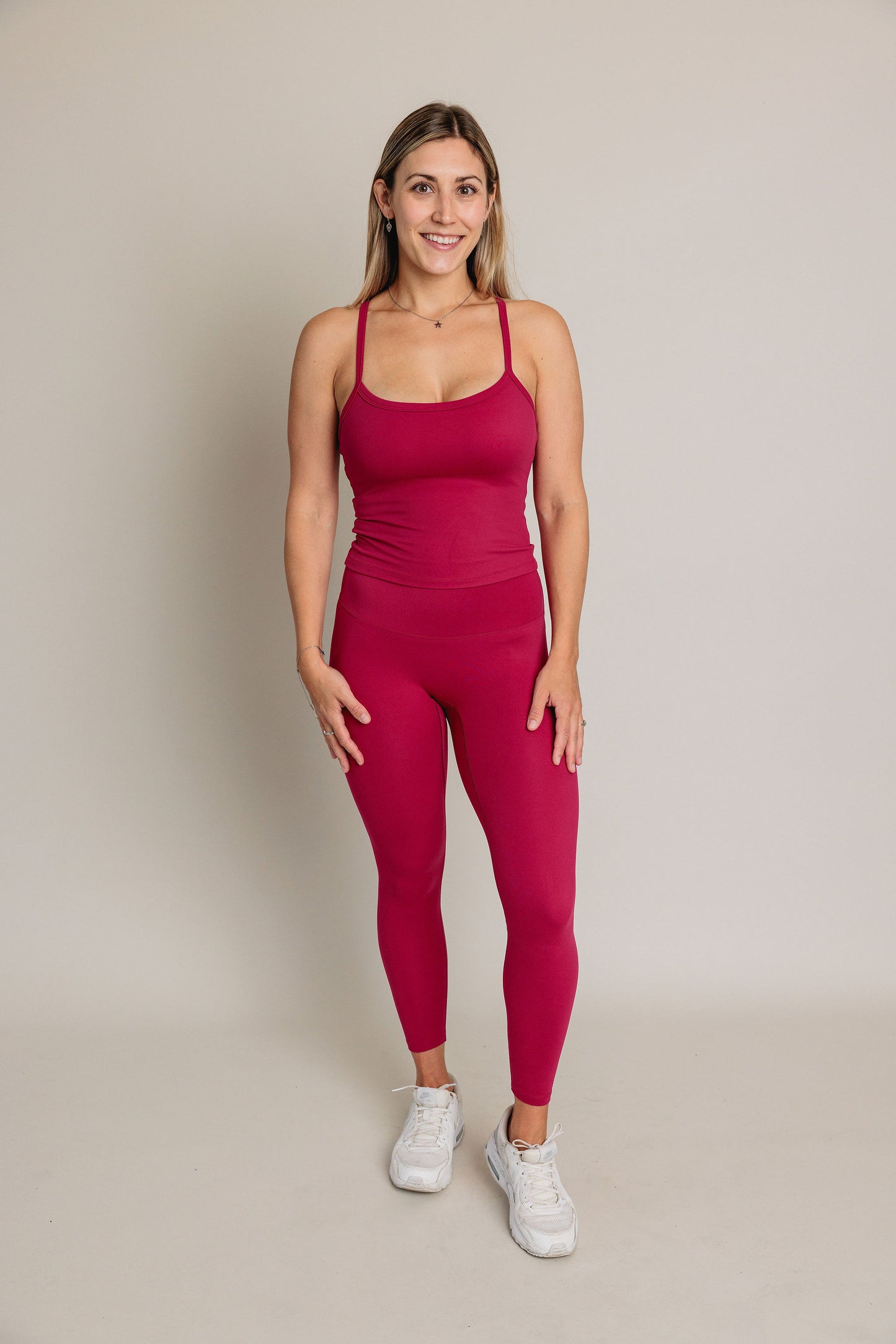 Camisole avec soutien intégré RIDER - Magenta