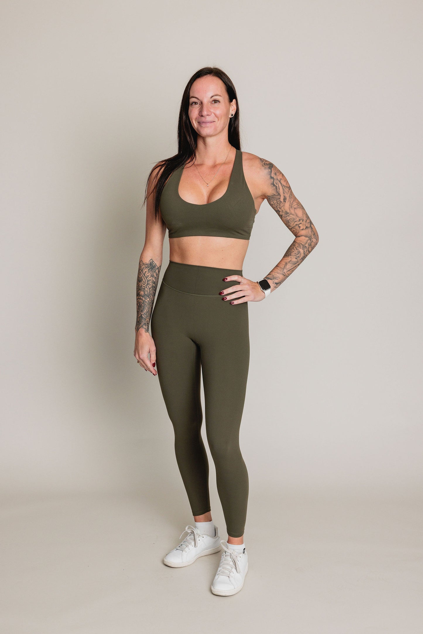Soutien Gorge de Sport EQUILIBRE - Vert Olive