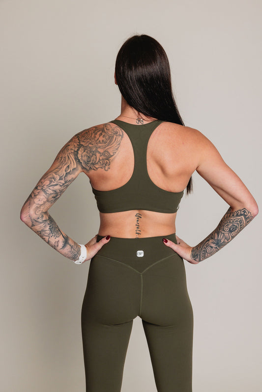 Soutien Gorge de Sport EQUILIBRE - Vert Olive